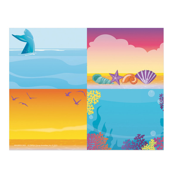 Seas the Day Name Tags, 2-7/8" x 2-1/4", Pack of 40