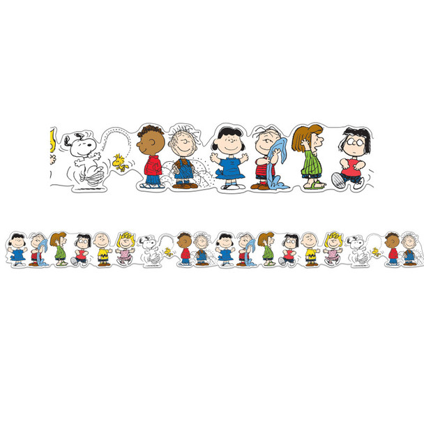 Peanuts® Character Lineup Extra Wide Die-Cut Deco Trim®, 37 Feet