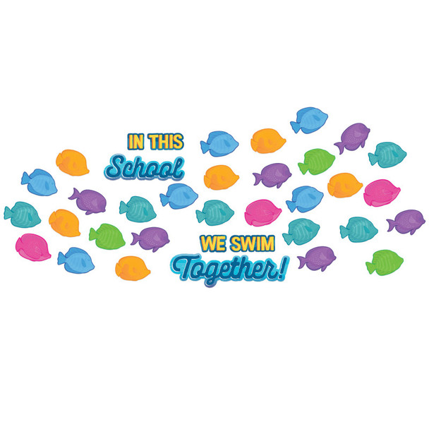 Seas the Day We Swim Together Mini Bulletin Board Set, 36 Pieces