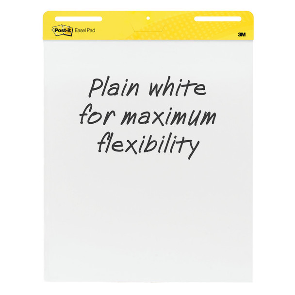 Super Sticky Easel Pad, 25" x 30", White, 30 Sheets/Pad, 2 Pads