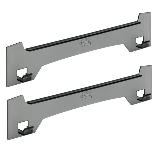 Wall Easel, 15 in x 3.25 in, Smoke Gray, Pack of 2