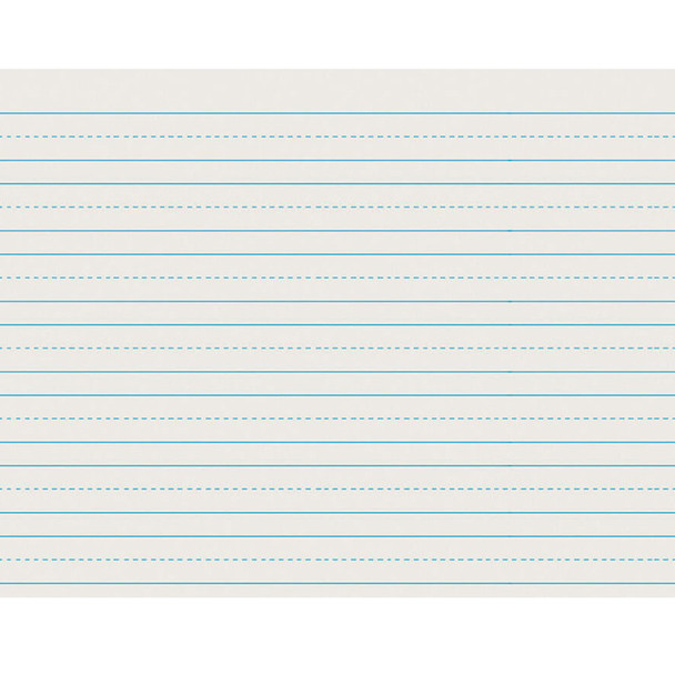 Newsprint Handwriting Paper, Skip-A-Line, Grade 2, 3/4" x 3/8" x 3/8" Ruled Long, 11" x 8-1/2", 500 Sheets