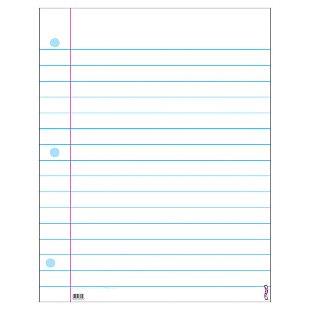 Notebook Paper Wipe-Off® Chart, 22" x 28"