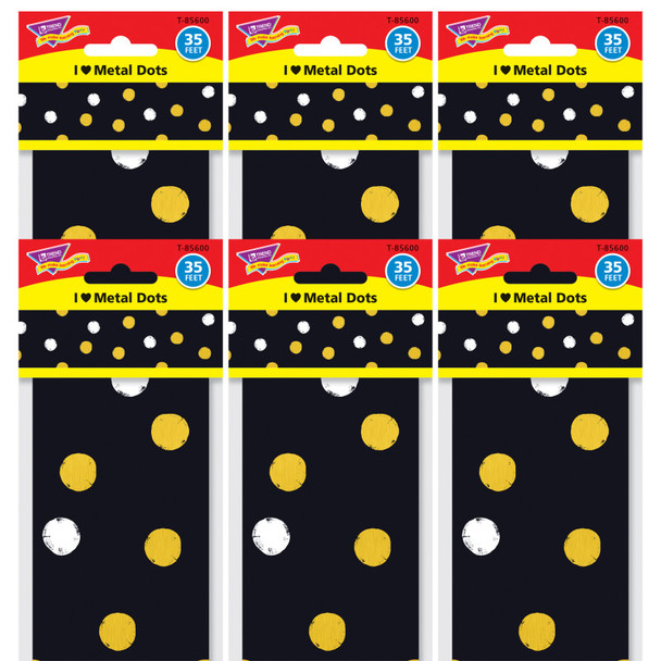 I ♥ Metal Dots Bolder Borders®, 35.75' Per Pack, 6 Packs I ♥ Metal Dots Bolder Borders®, 35.75' Per Pack, 6 Packs