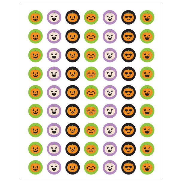 Halloween Pumpkins Mini Stickers, Pack of 378