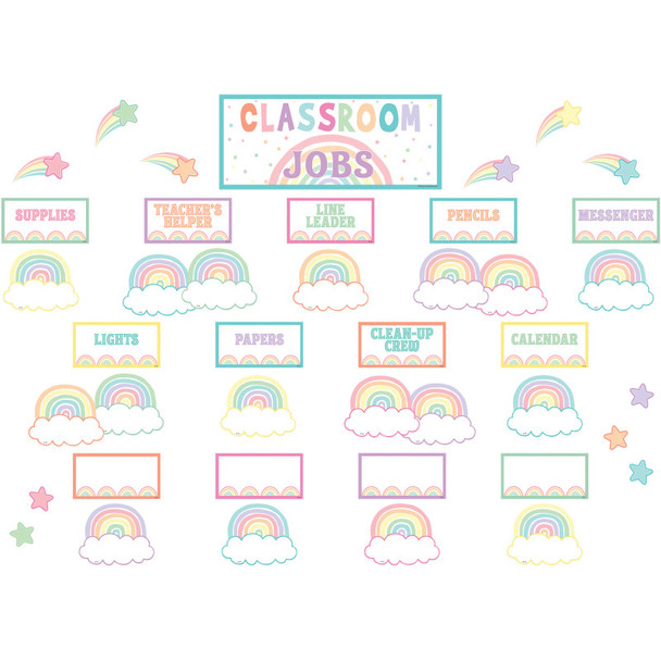 Pastel Pop Classroom Jobs Mini Bulletin Board Set