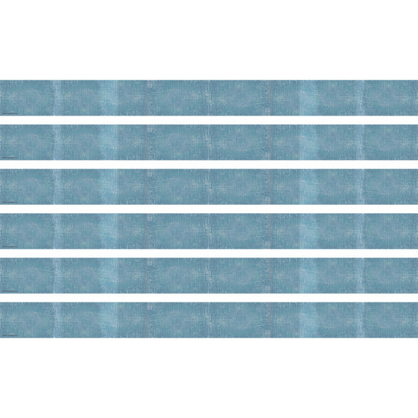 Moving Mountains Blue Straight Border Trim, 35 Feet Per Pack, 6 Packs