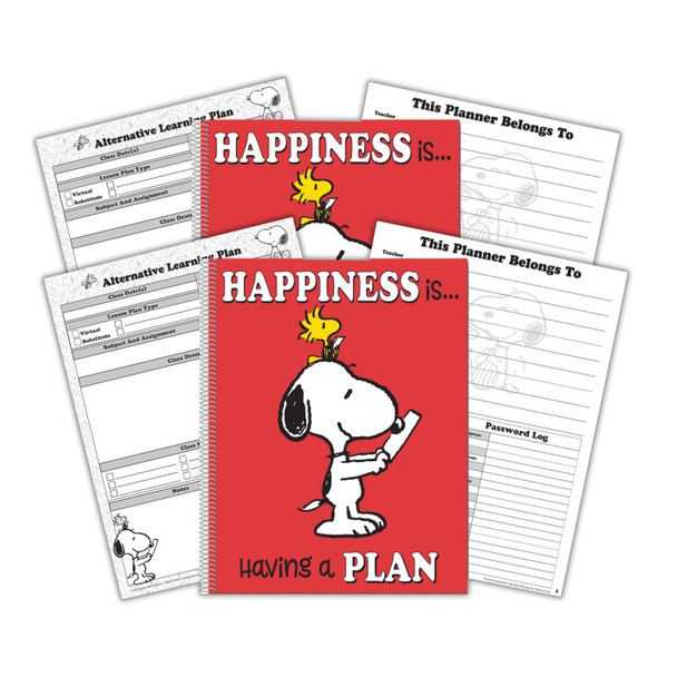 Peanuts® Lesson Plan & Record Book, Pack of 2 EU-866457-2