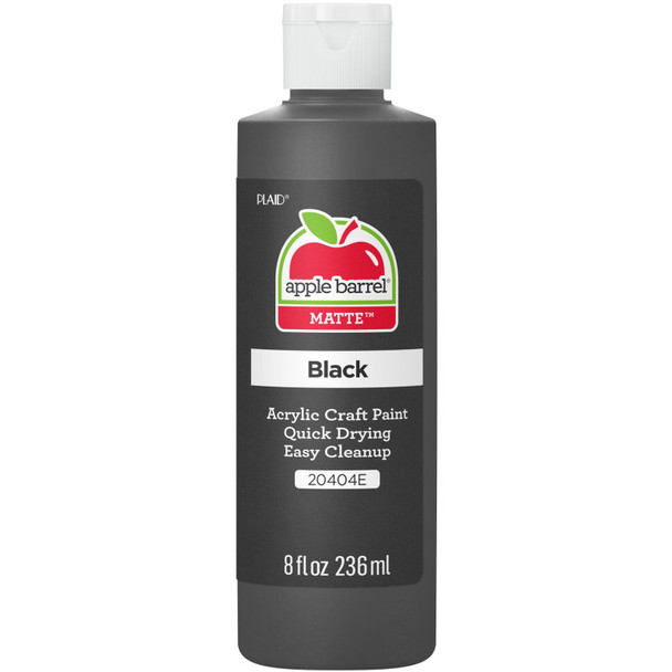 Acrylic Paint Matte, 8oz., Black Acrylic Paint Matte, 8oz., Black