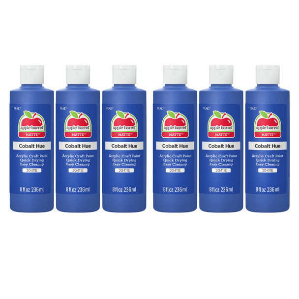 Acrylic Paint Matte, 8oz., Cobalt Hue, Pack of 6 Acrylic Paint Matte, 8oz., Cobalt Hue, Pack of 6