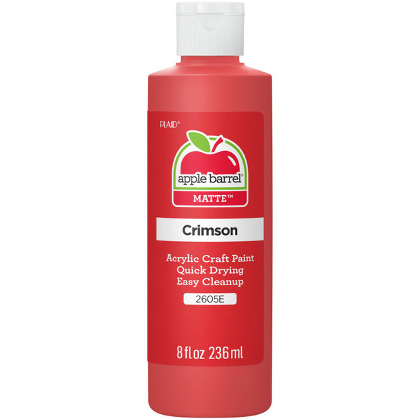 Acrylic Paint Matte, 8oz., Crimson Acrylic Paint Matte, 8oz., Crimson
