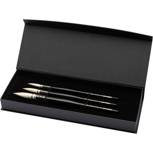 Artist Signature Collection by Viktoria Kagalovska, Fashion Illustration Brushes, Assorted, 3 Brush Set in Gift Box