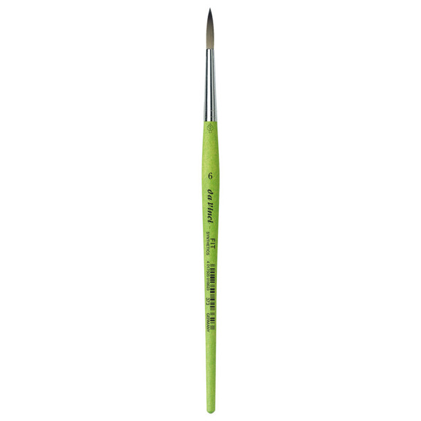 FIT Synthetics Student Brush, Synthetic, Acrylic & Tempera, Round, Series 373, Size 6