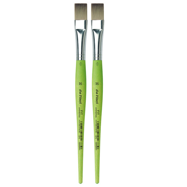 FIT Synthetics Student Brush, Synthetic, Acrylic & Tempera, Flat, Series 374, Size 16, Pack of 2