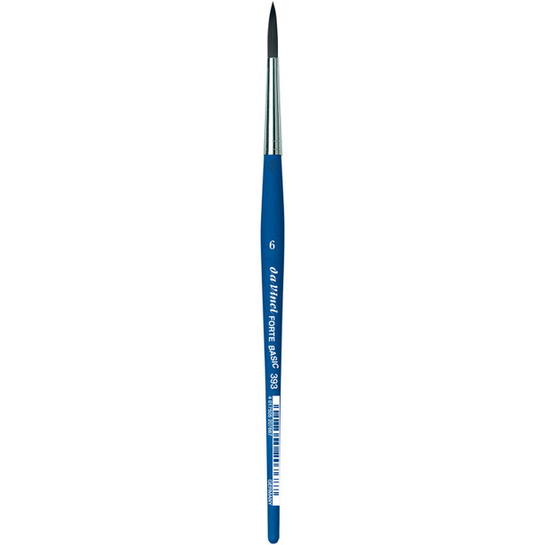 FORTE BASIC Student Brush, Synthetic, Acrylic, Round, Series 393, Size 6