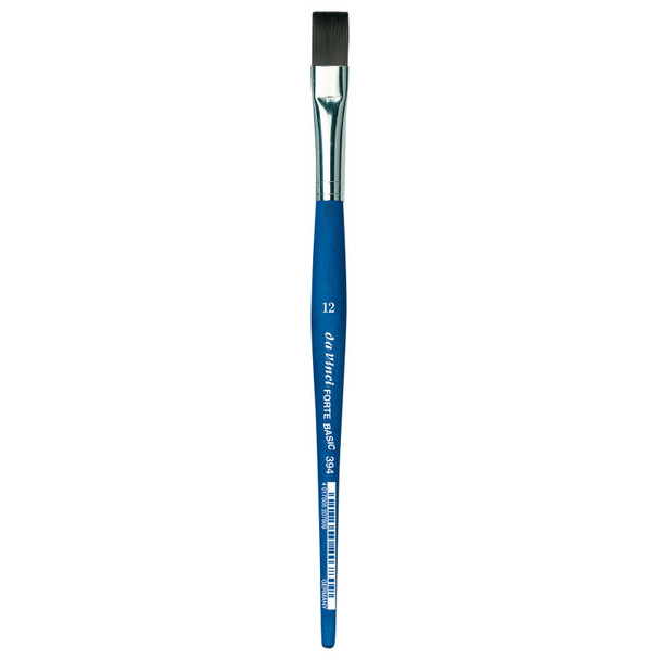 FORTE BASIC Student Brush, Synthetic, Acrylic, Flat, Series 394, Size 12