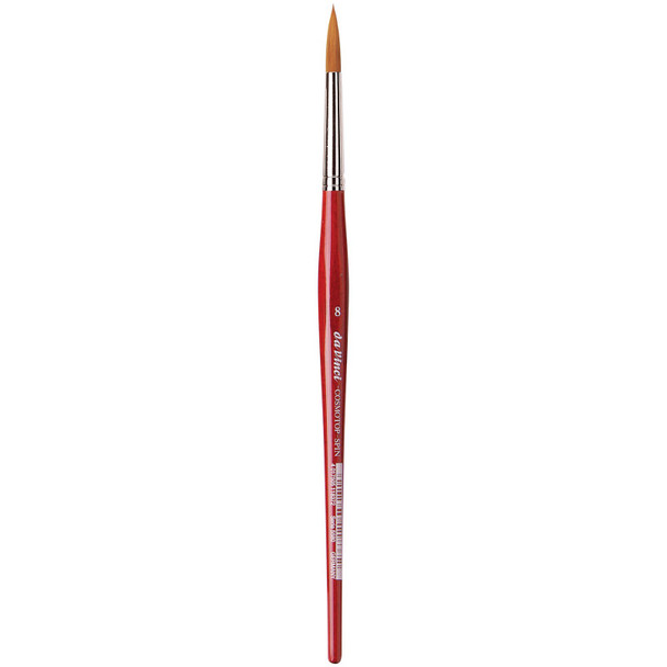 COSMOTOP-SPIN Silkpainting Brush, Synthetic, Watercolor, Round, Size 8