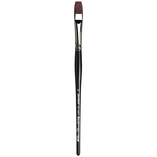 TOP-ACRYL Bright Red-Brown Brush, Synthetic, Acrylic & Oil, Flat, Series 7185K, Size 14