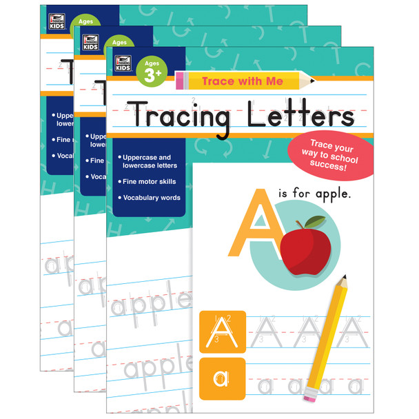 Trace with Me Tracing Letters, Pack of 3
