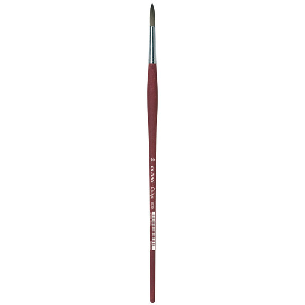 COLLEGE Student Brush, Synthetic, Acrylic & Oil, Round, Series 8730, Size 10