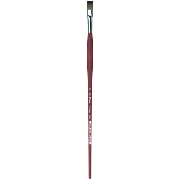 COLLEGE Student Brush, Synthetic, Acrylic & Oil, Flat, Series 8740, Size 10