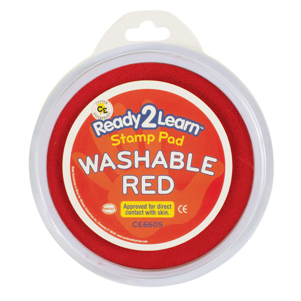 Jumbo Circular Washable Stamp Pad - Red - 5.75" dia.