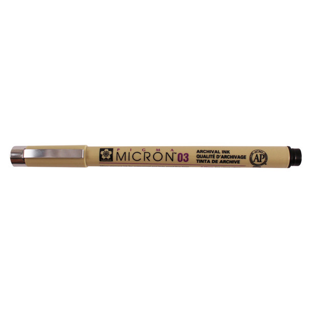 Pigma Micron Pen, Black, 0.35mm Size 03