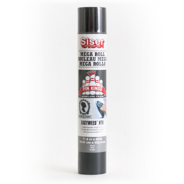 Easyweed HTV Heat Transfer Vinyl, 60", Black