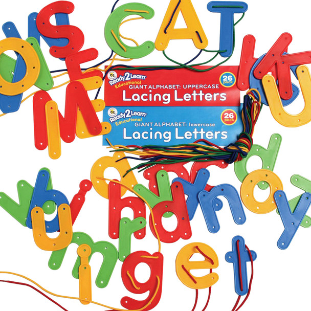 Lacing Alphabet - Uppercase and Lowercase - Set of 52