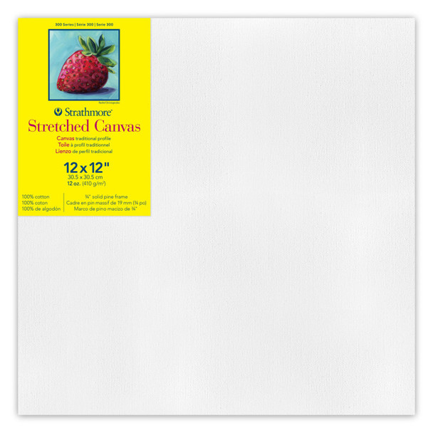 300 Series Traditional Stretched Canvas, 12x12 inch