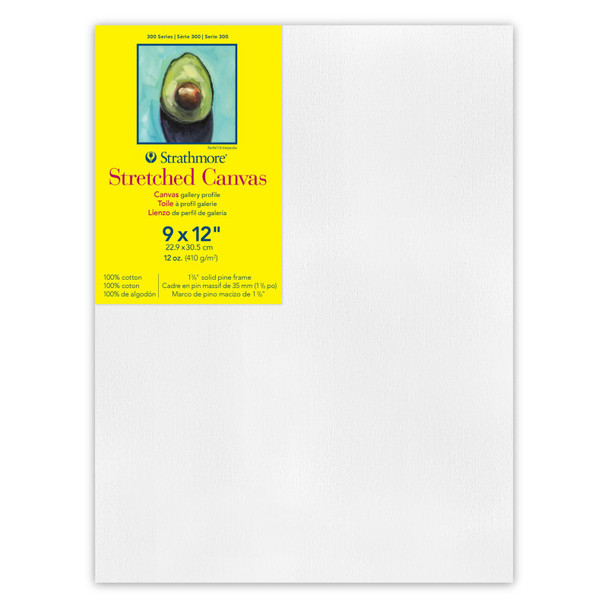 300 Series Gallery Stretched Canvas, 9x12 inch