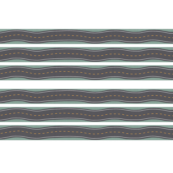 Road Trip Straight Border Trim, 35 Feet Per Pack, 6 Packs