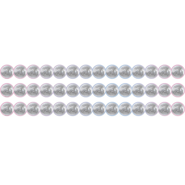 Disco Balls Die-Cut Border Trim, 35 Feet Per Pack, 3 Packs