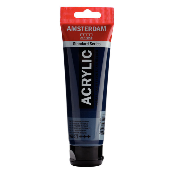 Standard Acrylic Paint, 120ml, Prussian Blue Phthalo 566 Standard Acrylic Paint, 120ml, Prussian Blue Phthalo 566