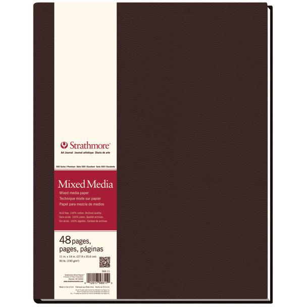 500 Series Art Journal Mixed Media Paper, Hardbound Binding, 48 Sheet, 11x14 inch, 1 Count 500 Series Art Journal Mixed Media Paper, Hardbound Binding, 48 Sheet, 11x14 inch, 1 Count