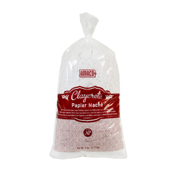 Amaco Claycrete Papier Mache, 1lb Amaco Claycrete Papier Mache, 1lb