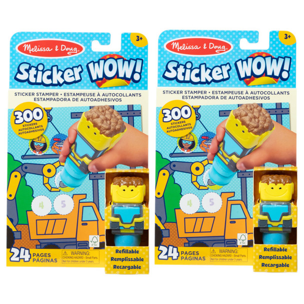 Sticker WOW! Activity Pad & Sticker Stamper - Bulldozer, 2 Sets Sticker WOW! Activity Pad & Sticker Stamper - Bulldozer, 2 Sets