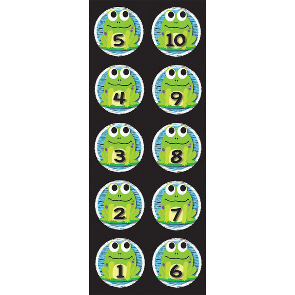 The Original Fun Mat™, Sensory Spots™, 6" Numbers 1-10 Frogs Theme, 10 Pieces