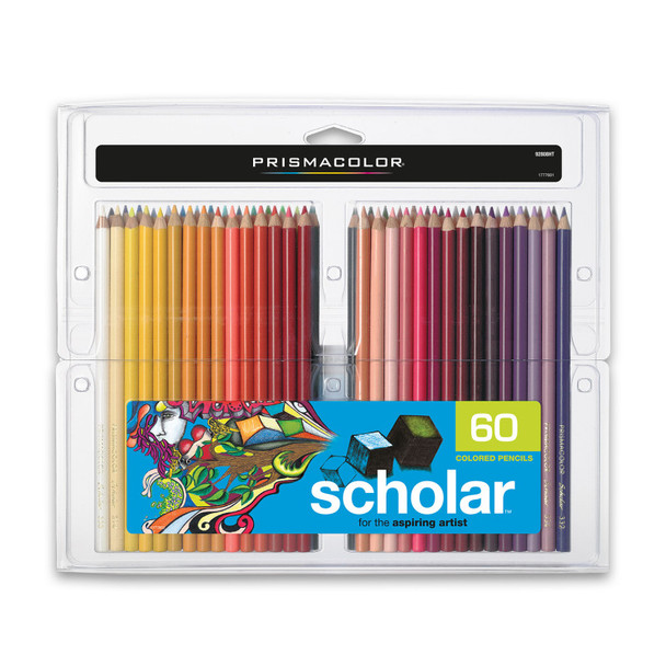 Scholar Colored Pencils, Assorted Colors, 60 Count