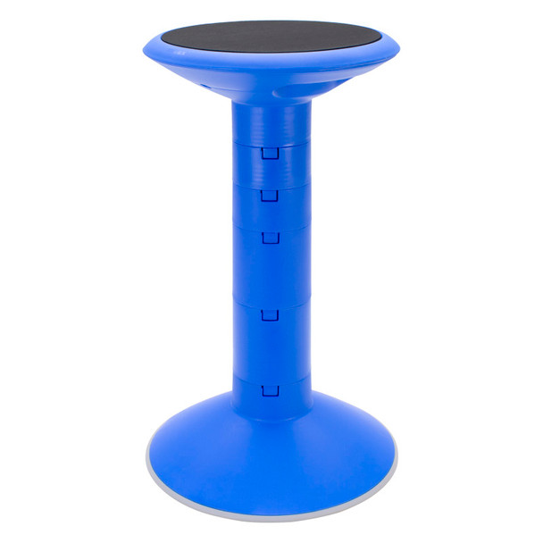 Wiggle stool, 12 to 24-inch, Blue