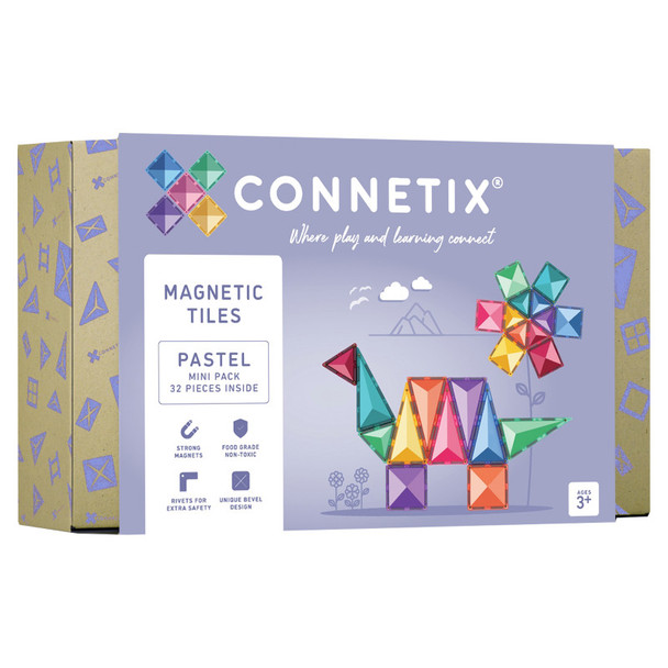Magnetic Tiles Pastel Mini Pack, 32 Pieces Magnetic Tiles Pastel Mini Pack, 32 Pieces