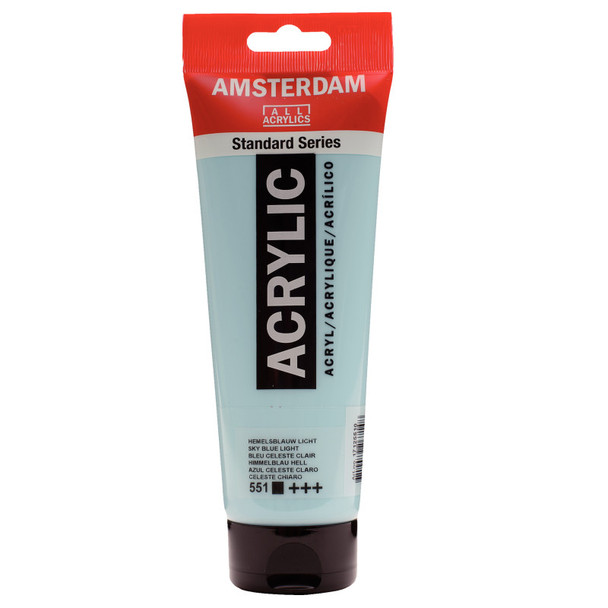 AMSTERDAM STANDARD ACRYLIC 250ML SKY BLUE LT 551 AMSTERDAM STANDARD ACRYLIC 250ML SKY BLUE LT 551