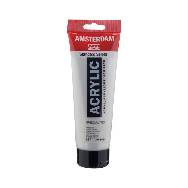 AMSTERDAM STANDARD ACRYLIC 250ML PEARL WHITE 817 AMSTERDAM STANDARD ACRYLIC 250ML PEARL WHITE 817