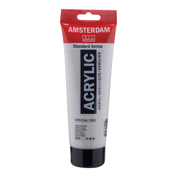 AMSTERDAM STANDARD ACRYLIC 250ML PEARL BLUE 820 AMSTERDAM STANDARD ACRYLIC 250ML PEARL BLUE 820