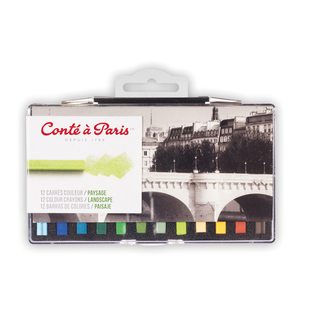 Carrés Couleur Pastel Crayons, Landscape Colors, Set of 12