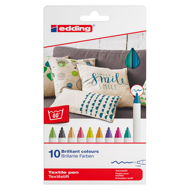 4600 Series Textile Pen, Fun Colors, Set of 10