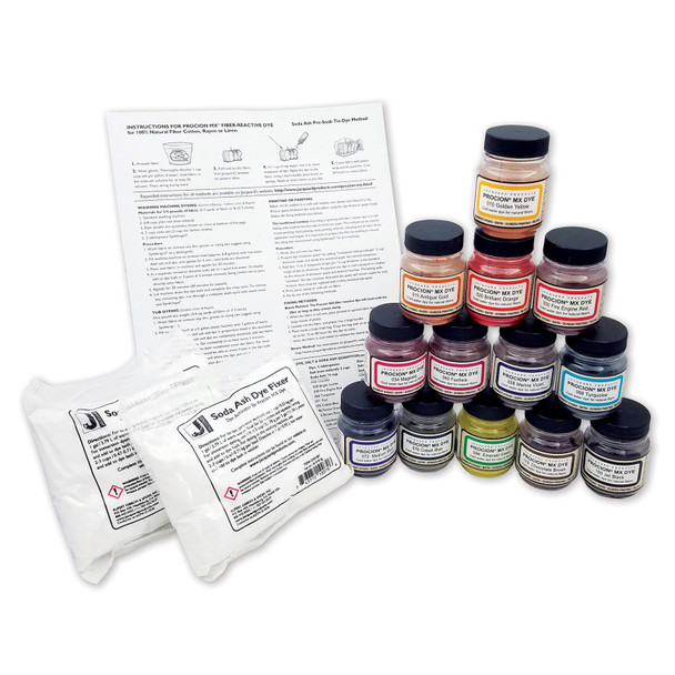 Procion Tye Dye Powder, 13-Color Set