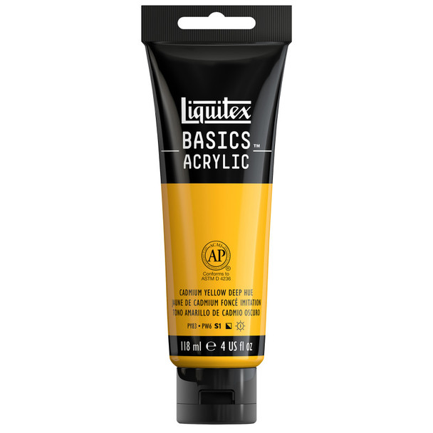 LQ BASICS 118ml tube - Cadmium Yellow Deep Hue LQ BASICS 118ml tube - Cadmium Yellow Deep Hue