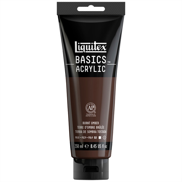 LQ BASICS 250ml tube - Burnt Umber LQ BASICS 250ml tube - Burnt Umber
