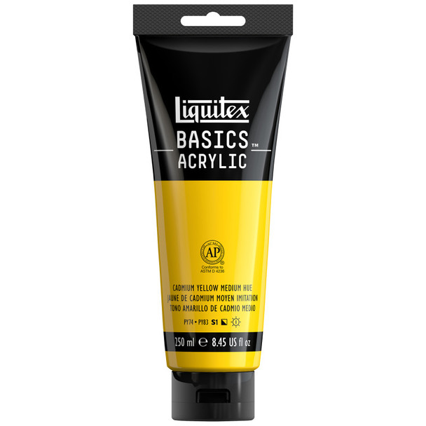 LQ BASICS 250ml tube - Cadmium Yellow Medium Hue LQ BASICS 250ml tube - Cadmium Yellow Medium Hue